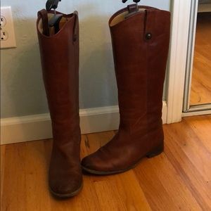 Frye tall leather boots